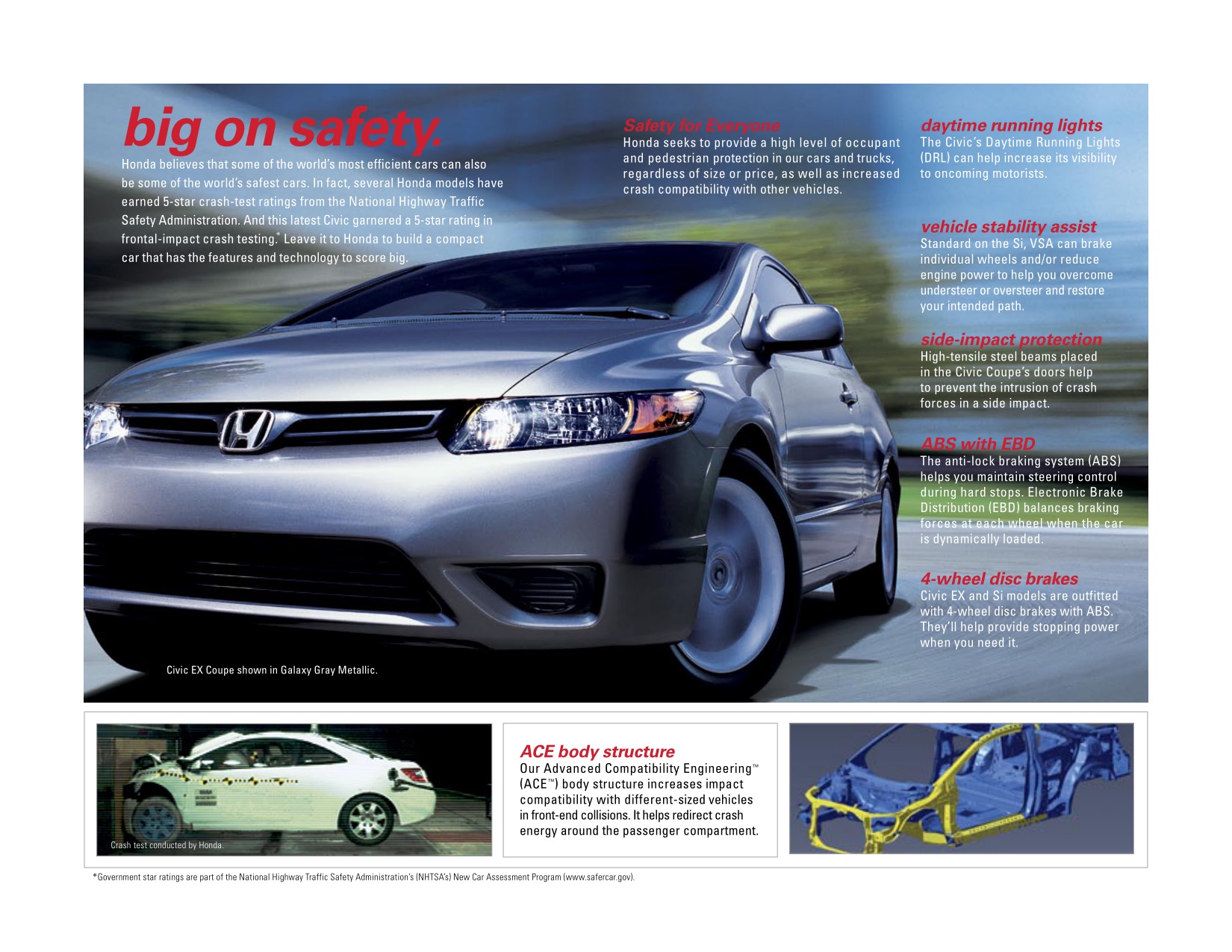 2008 Honda Civic Coupe Brochure Page 6